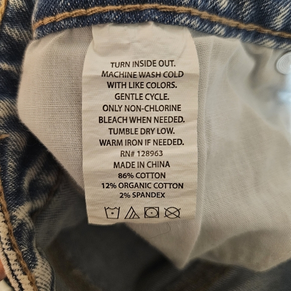 Indigo Rein Junior's High Rise Straight Leg Above Ankle Jeans Size 11/29 NWT - Picture 8 of 8